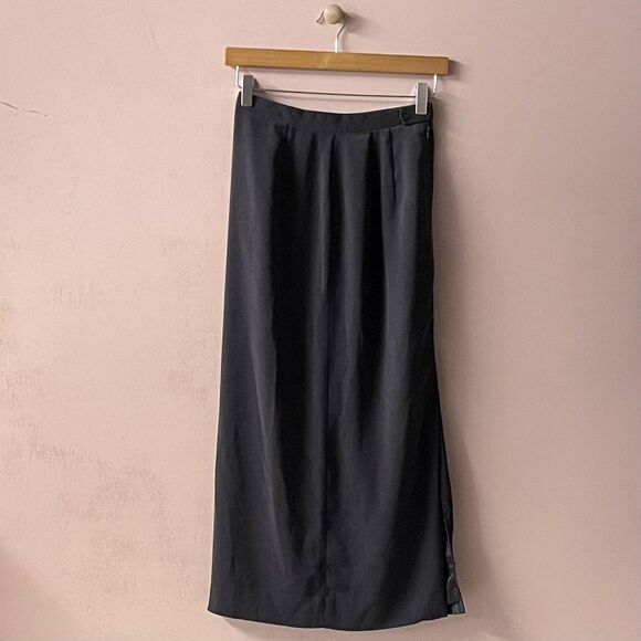 Vintage Nike Dark Grayish Brown Maxi Skirt Size XS EUC - Picture 1 of 15